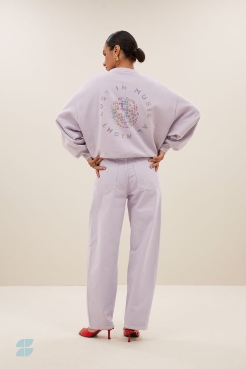 bibi disco sweater - pastel lilac