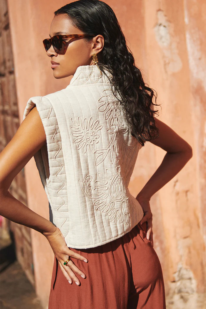 isla cord jacket - sand