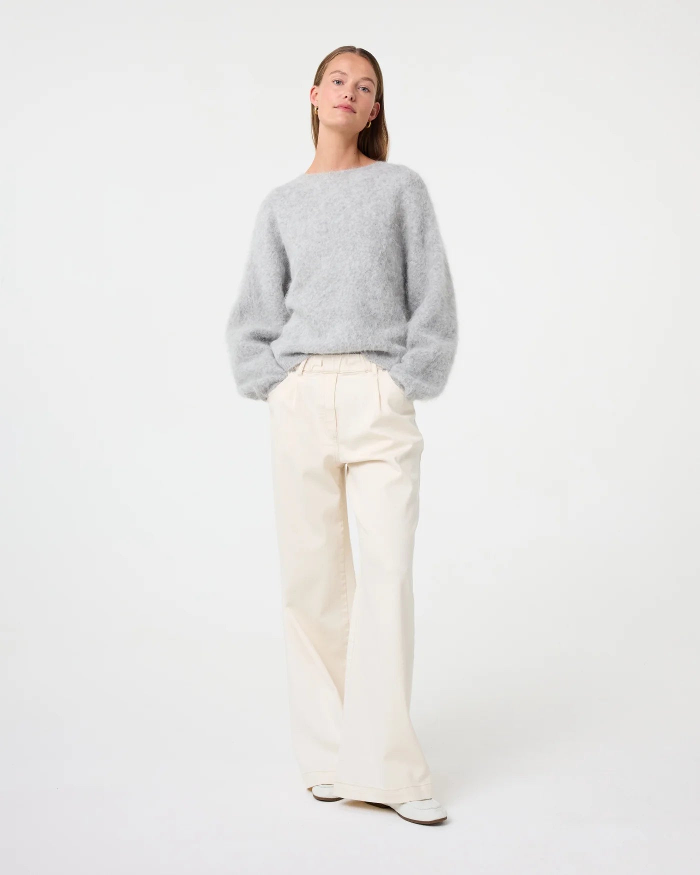 Amalia Pullover - Light Grey