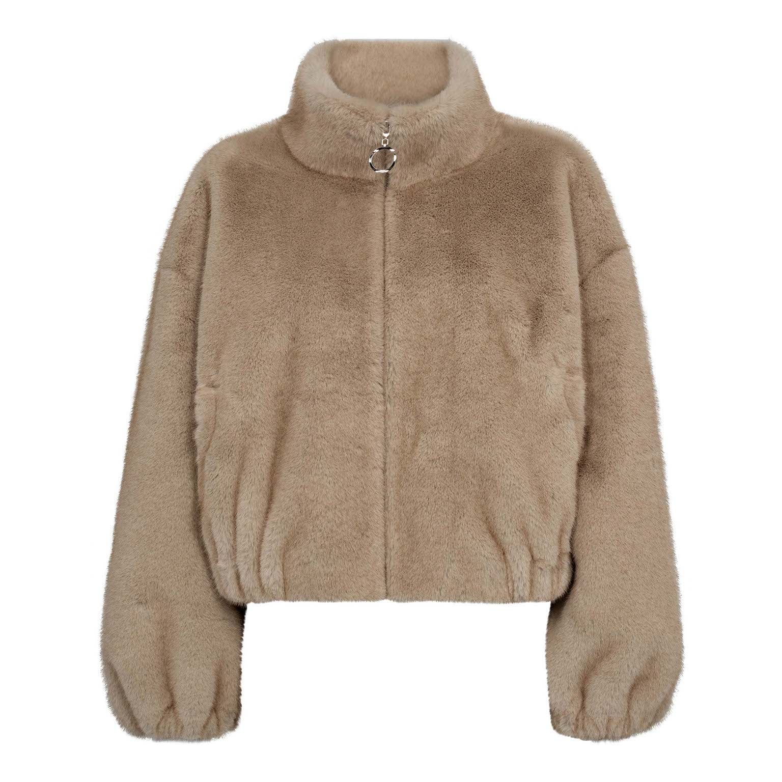 FeraCC Faux Fur Jacket - Creme
