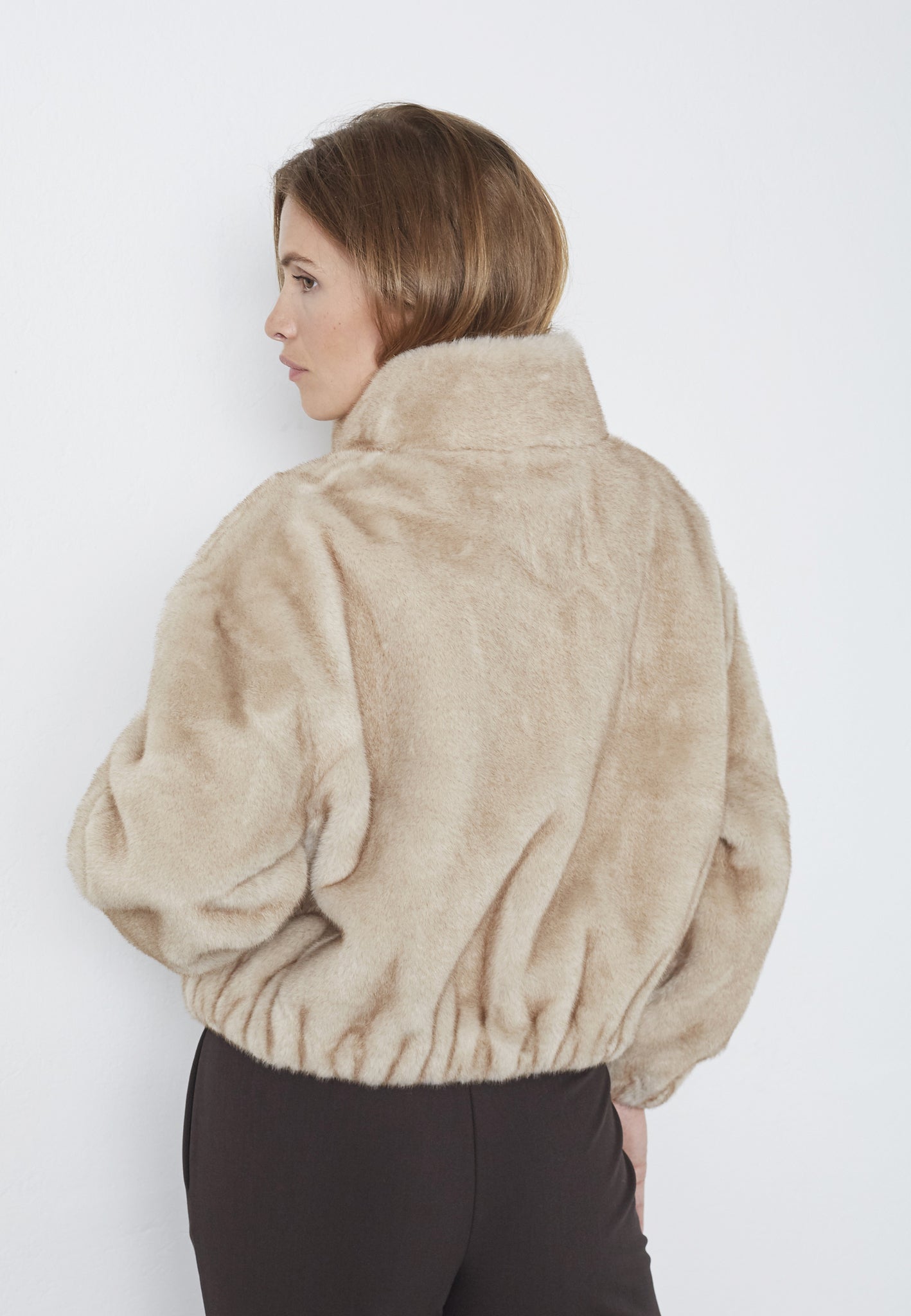 FeraCC Faux Fur Jacket - Creme