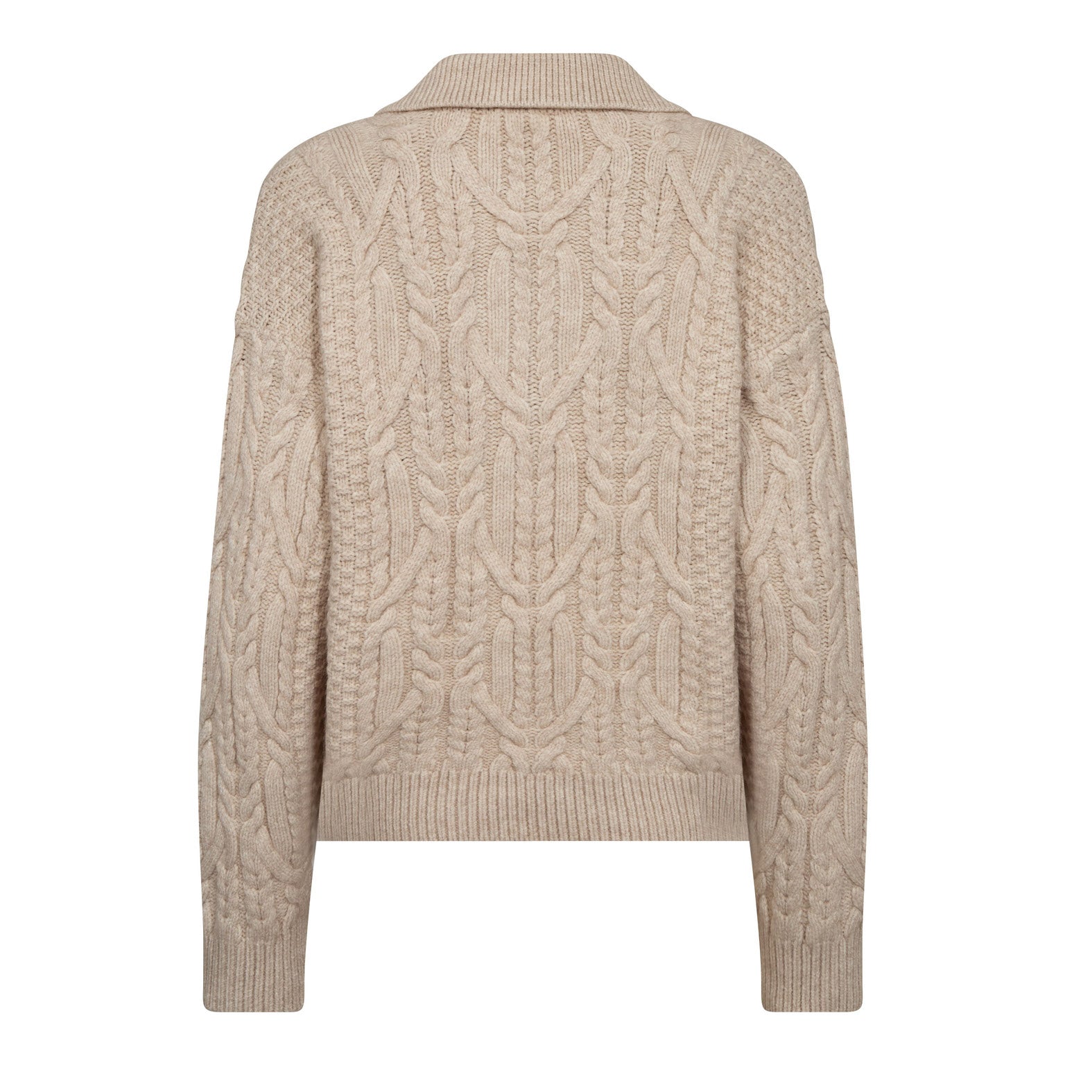 RowCC Collar Cable Knit - Creme