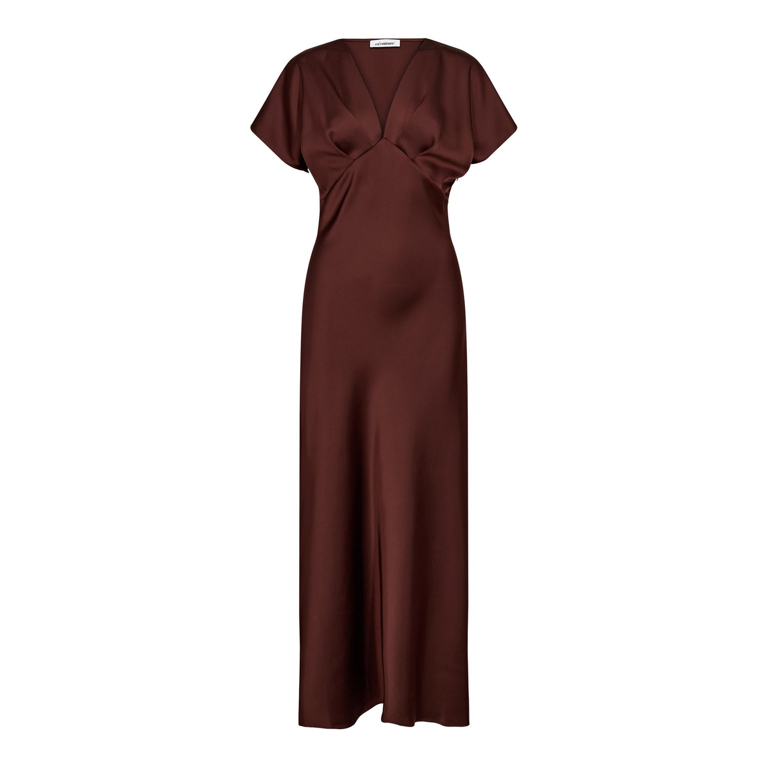 SafiraCC V-Dress - Dark Brown
