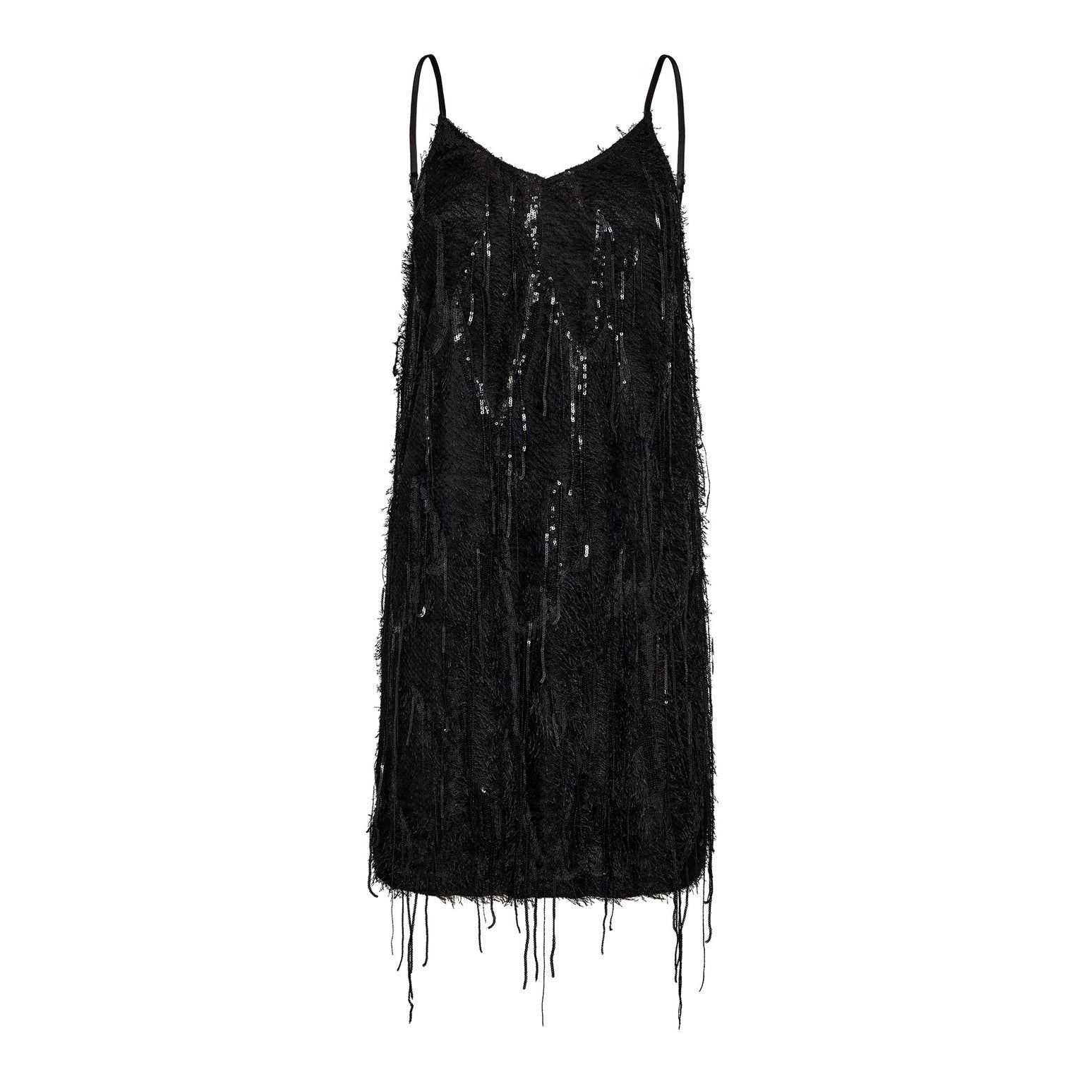 SillaCC Sequin Strap Dress - Black