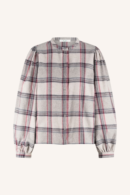 Day Check Blouse - Stone Check