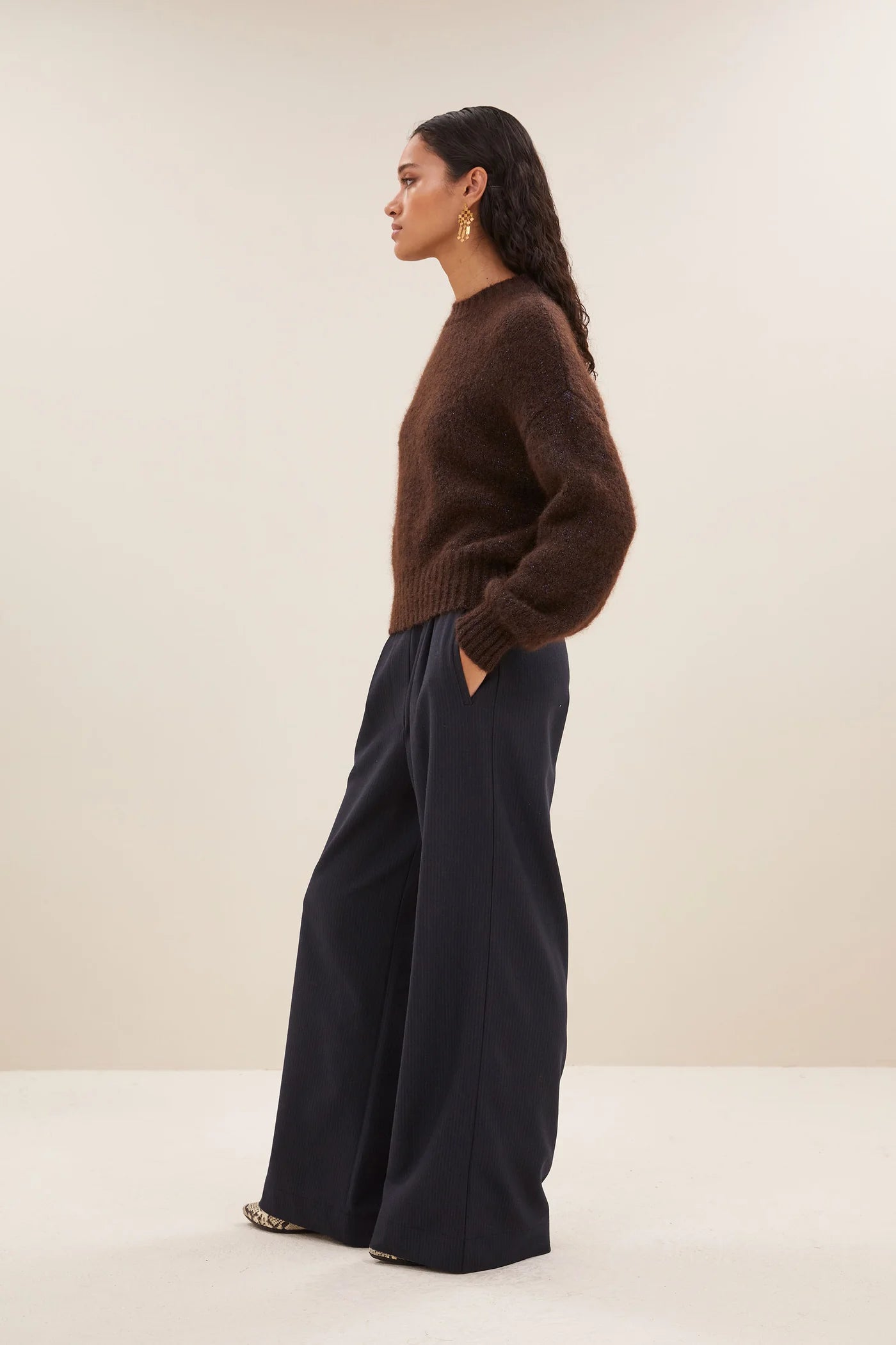 Sonny Sparkle Pullover - Dark Brown