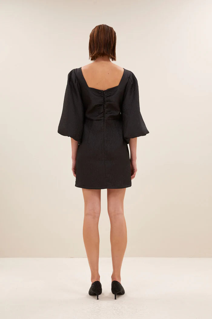Mimi Bubble Dress - Jet Black