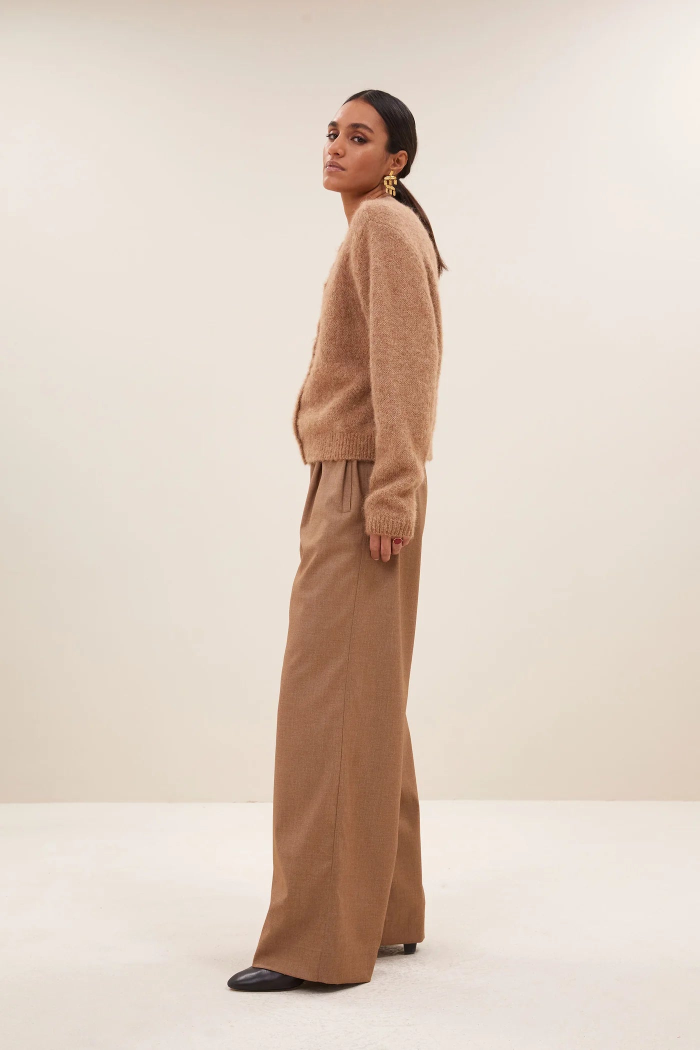 Melange Pants - Camel Melee