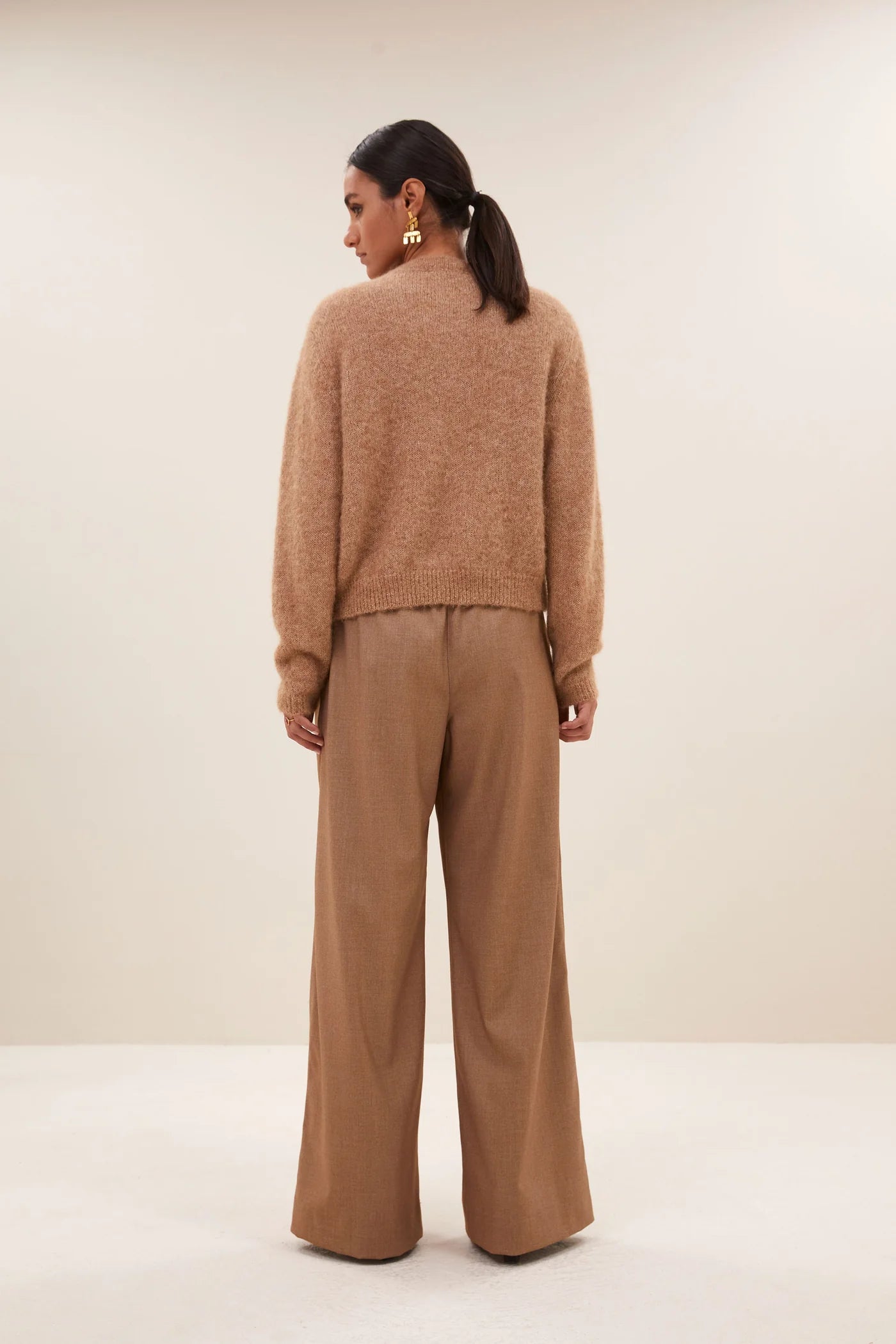 Melange Pants - Camel Melee