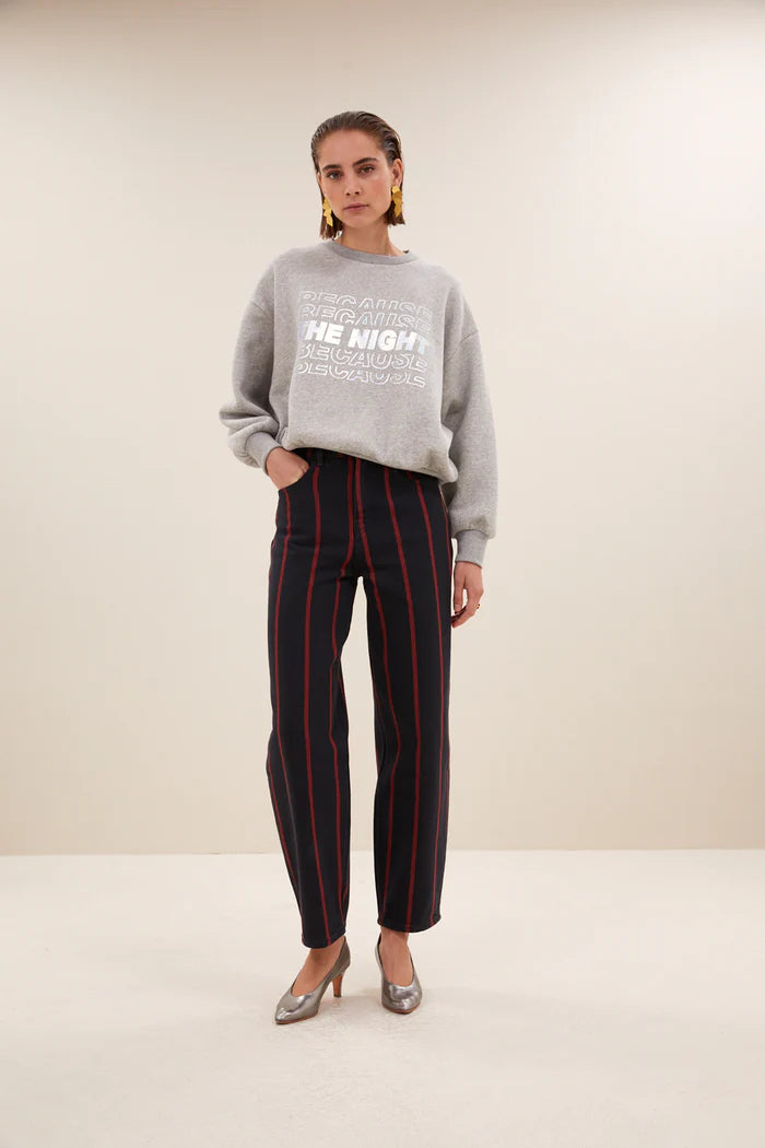 Bibi Nights Melee Sweater - Grey Melee