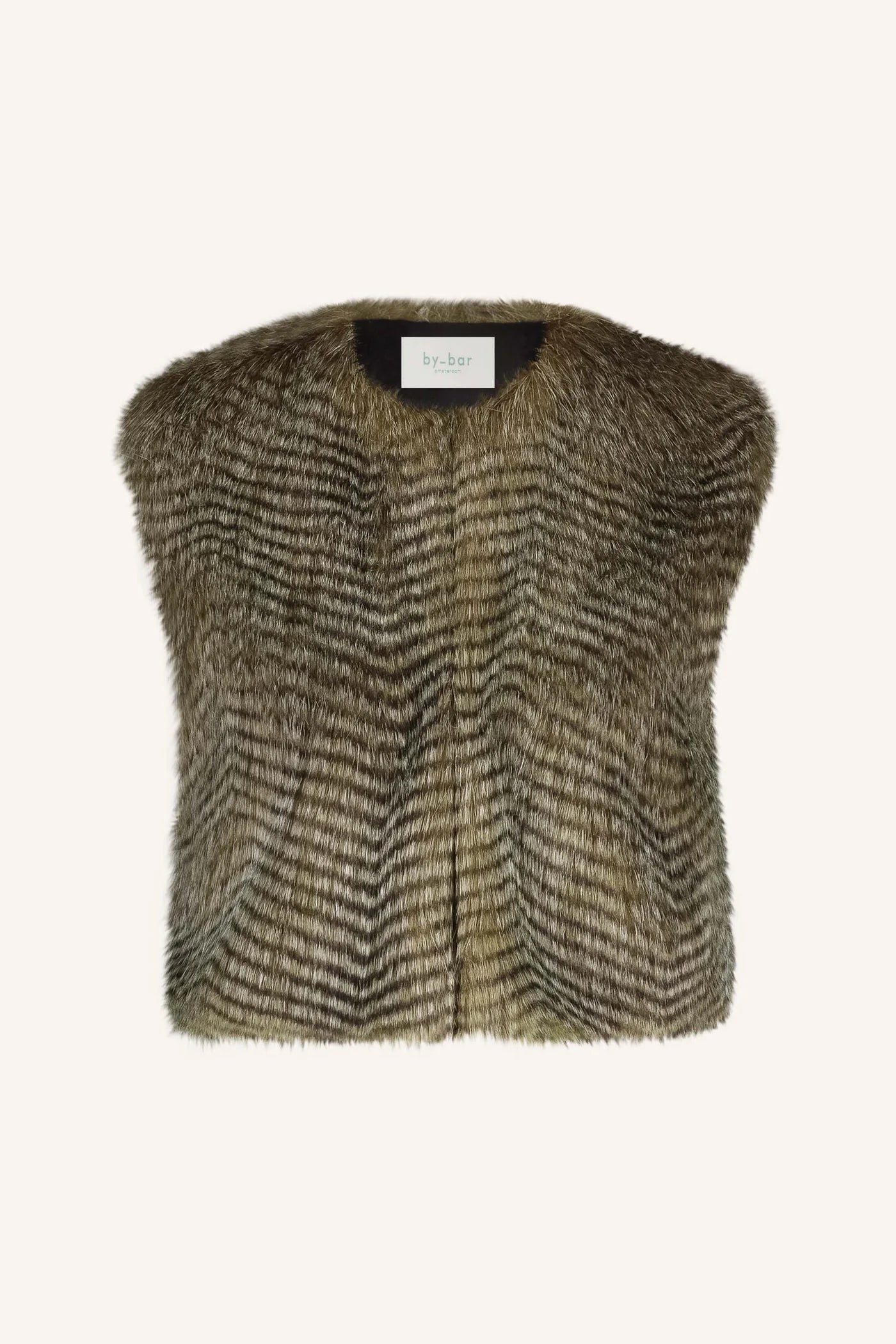 Nori Faux Fur Gilet - Brown
