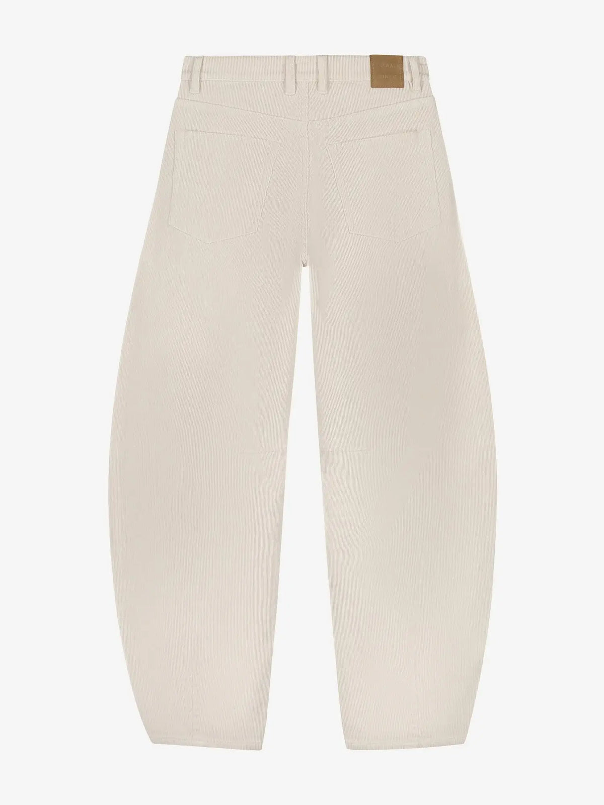 Bold Barrel Fit Corduroy Trousers - Moonbeam