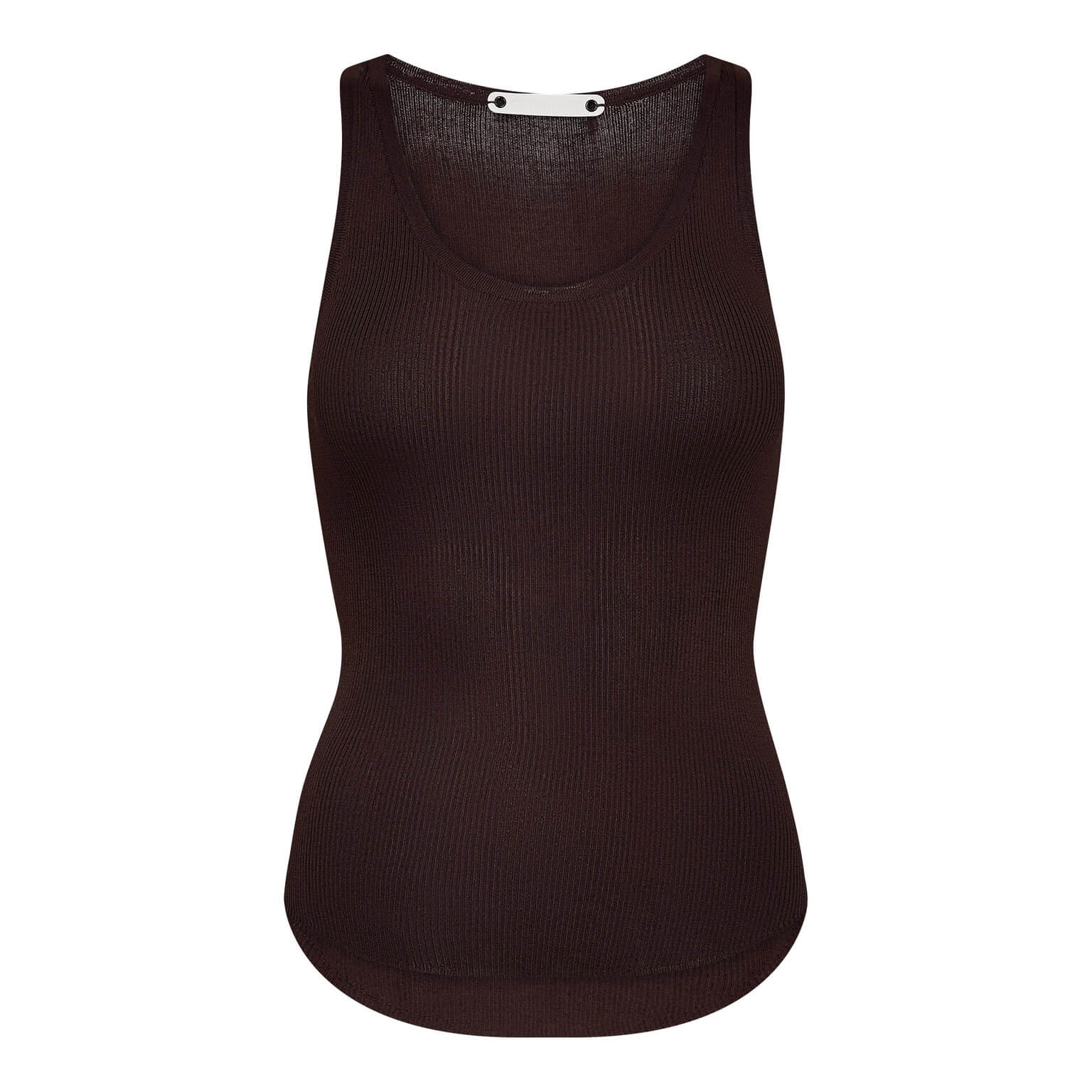 ClaireCC Rib Tanktop - Dark Brown