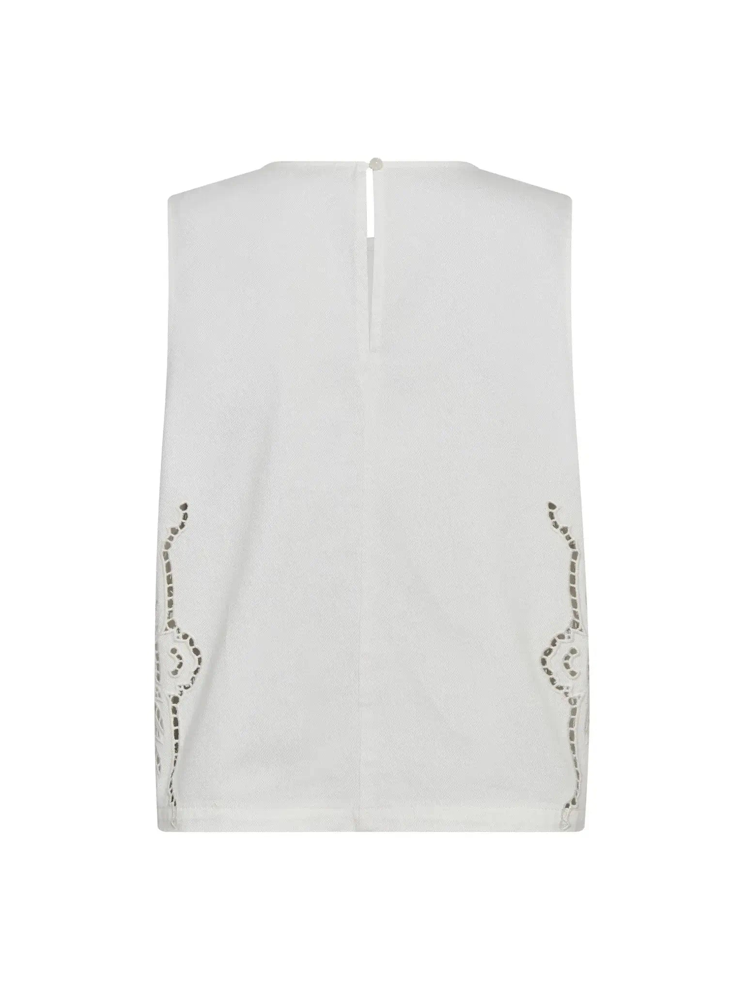 ColetteCC Embroidery Top - Off White