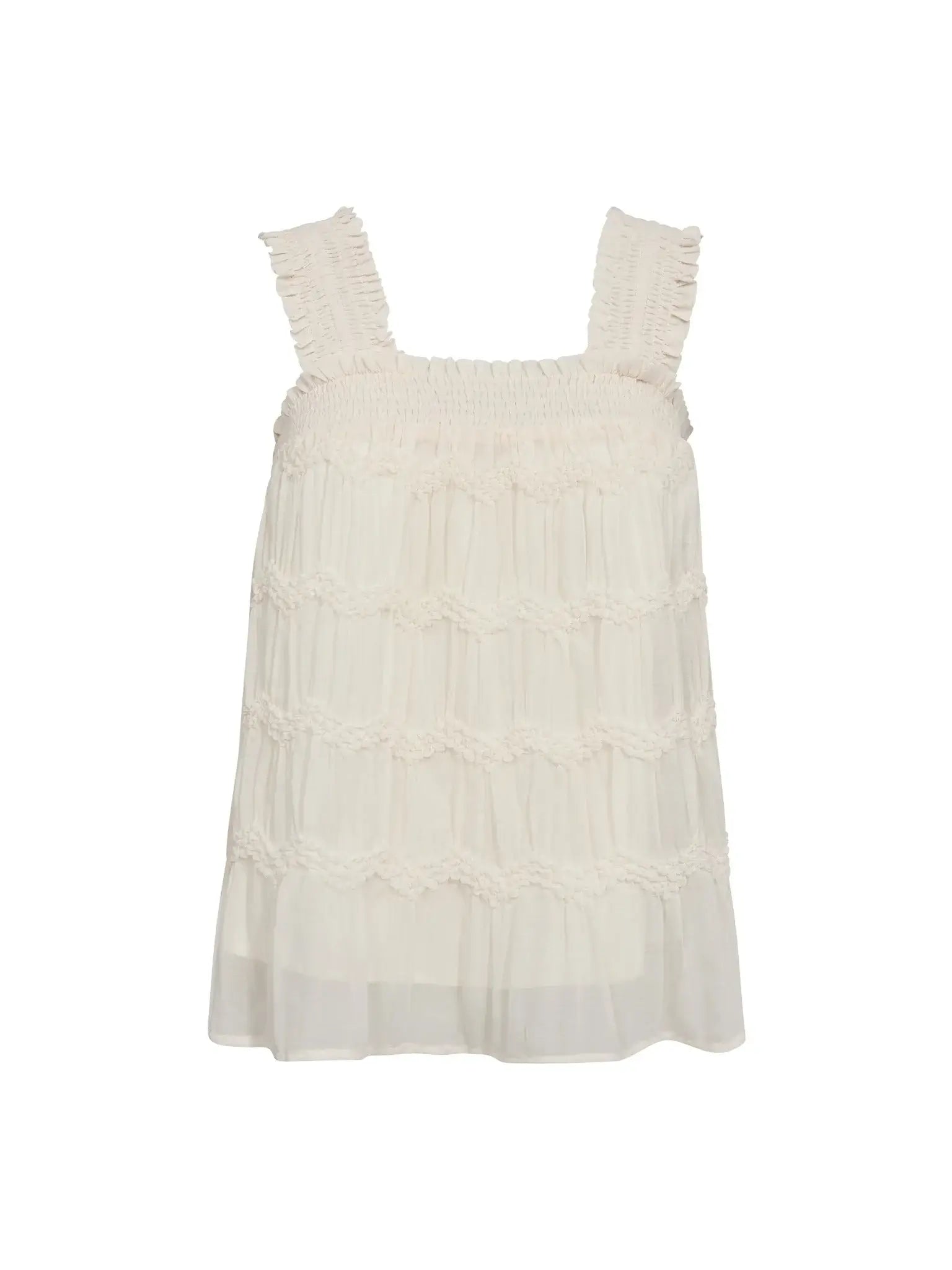 JerryCC Smock Strap Top - Off White