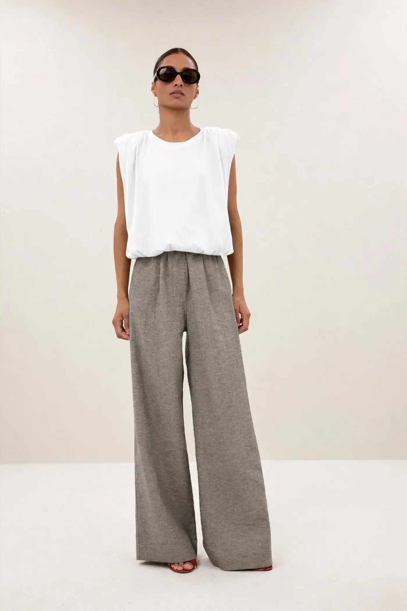 Nilou Jersey Top - Off White