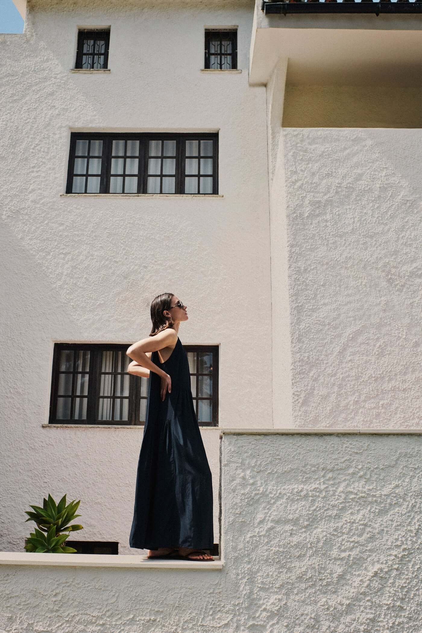 Peggy Twill Dress - Captain Blue