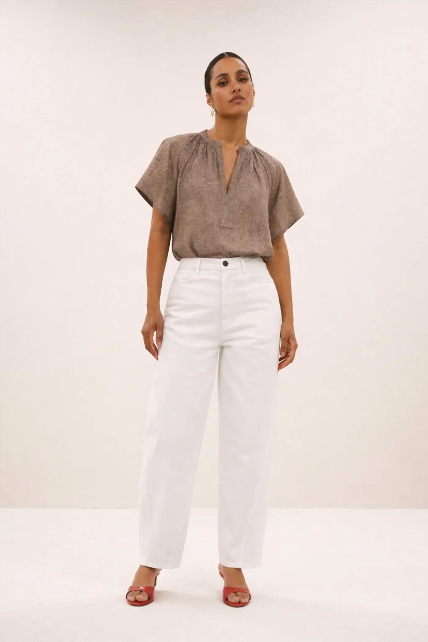 Begum White Jeans - White