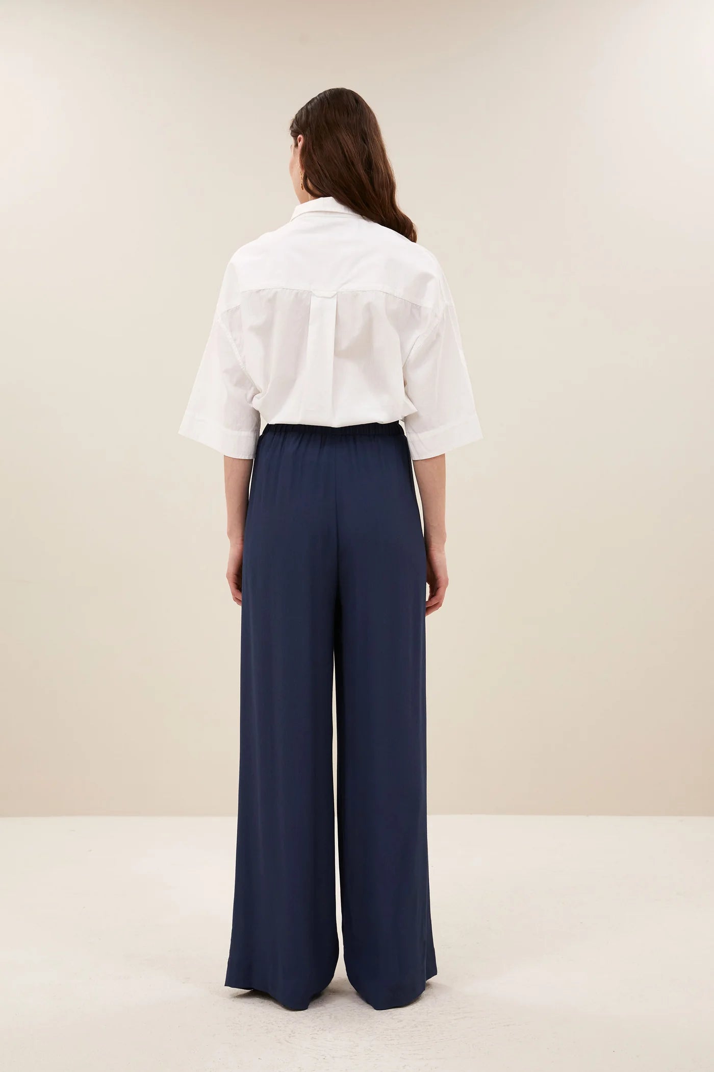 Benji Viscose Pants - Winter Blue