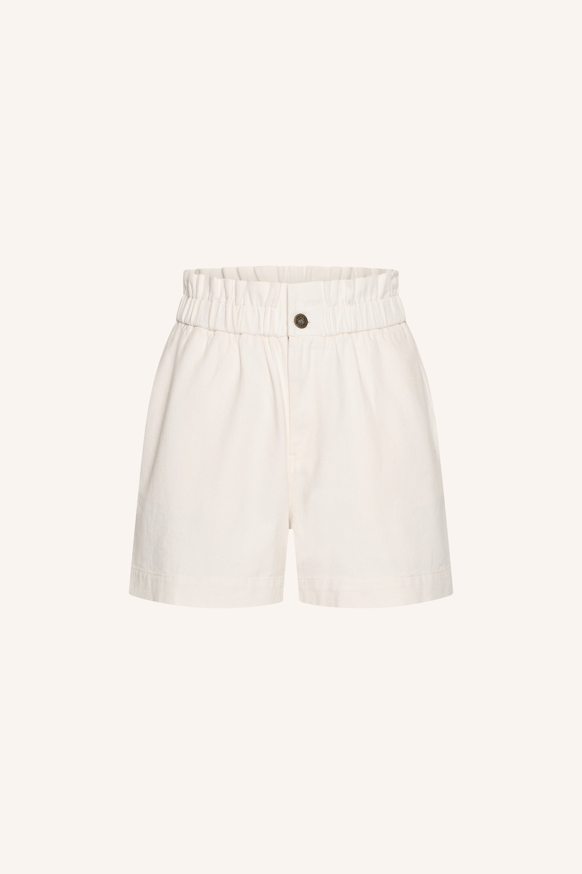 Leon twill short - Cloud White