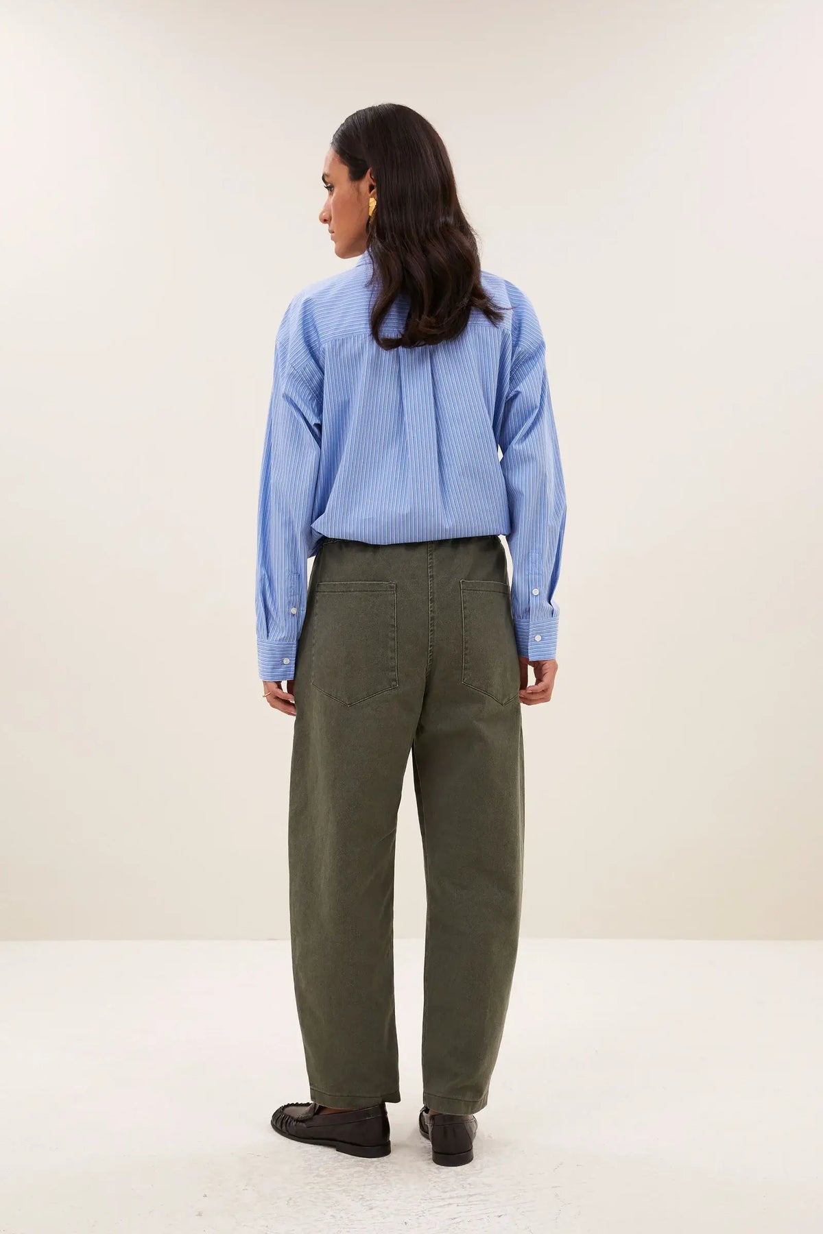 Iise Cloud Blouse - Cloud Blue Stripe