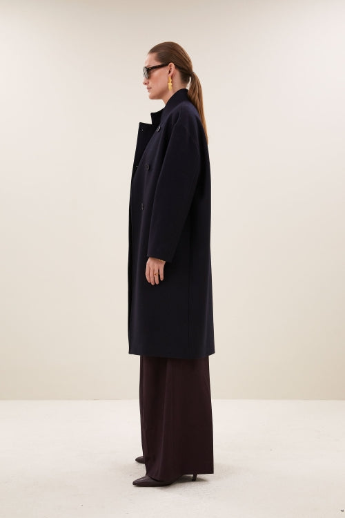Macy Wool Coat - Midnight