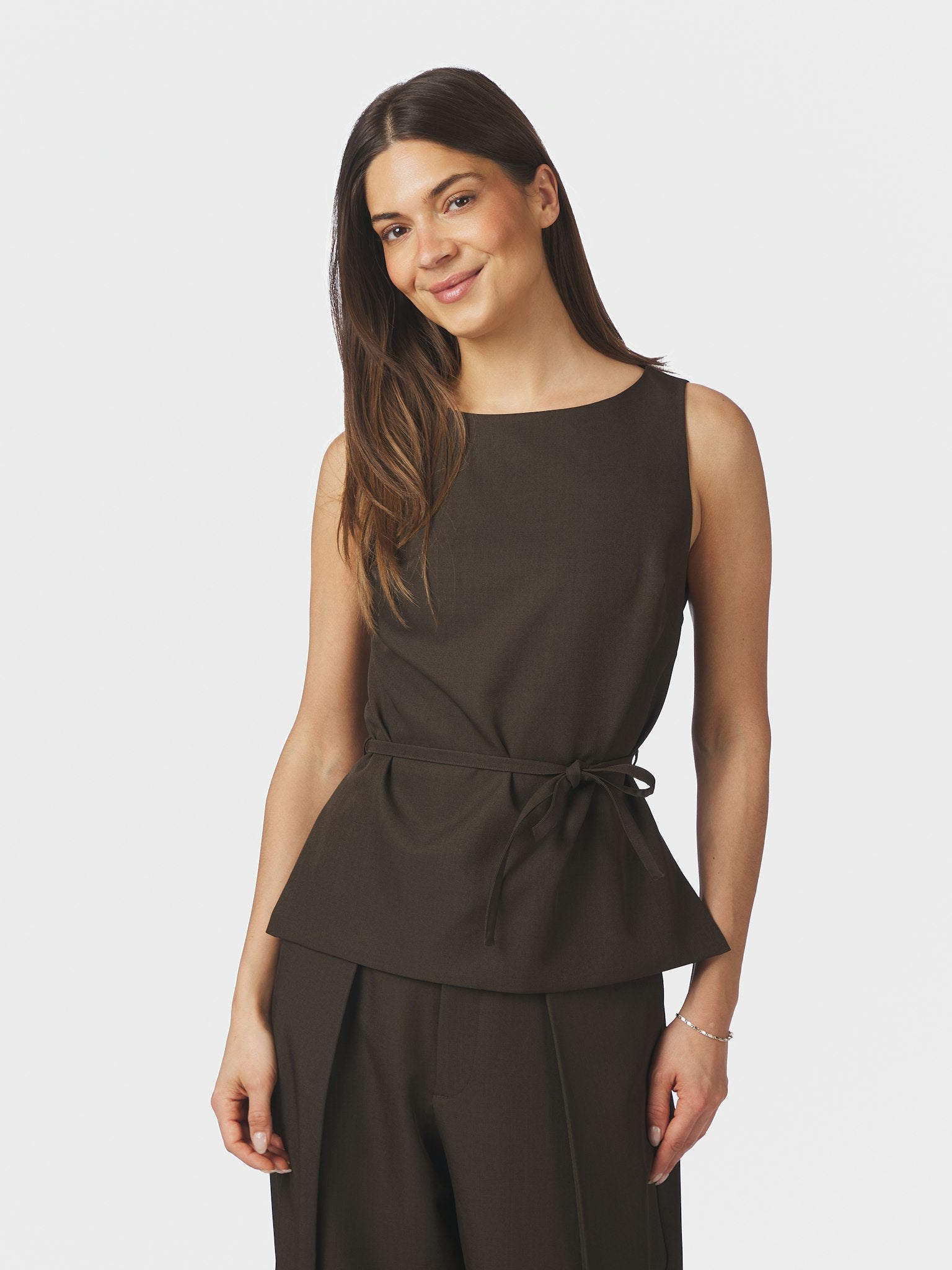 Nassa Structure Top - Dark Brown