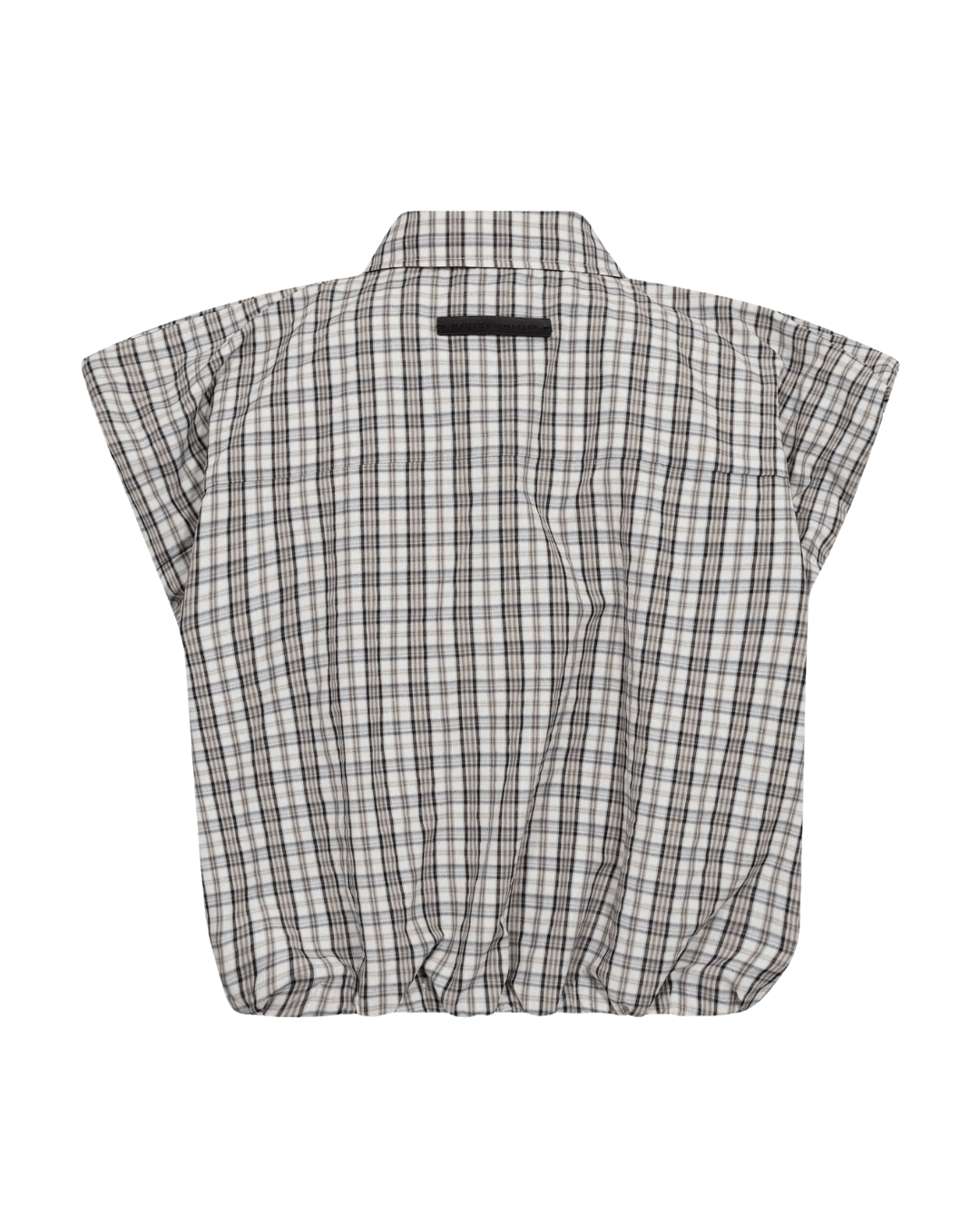 Dinnie NS Mini Check Shirt - Off White / Beige