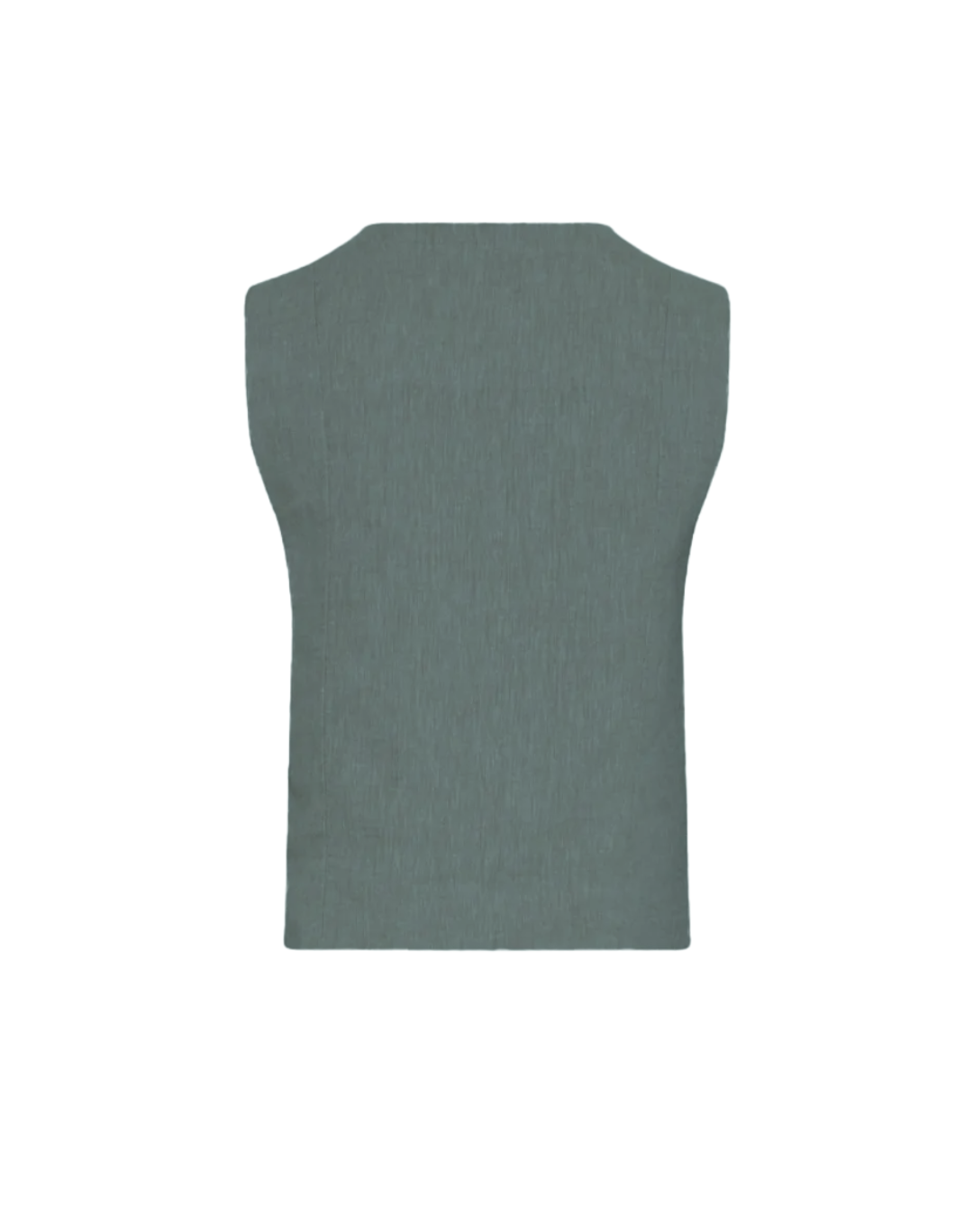 MSCHViana Ginia V Neck Waistcoat - Laurel W Melange