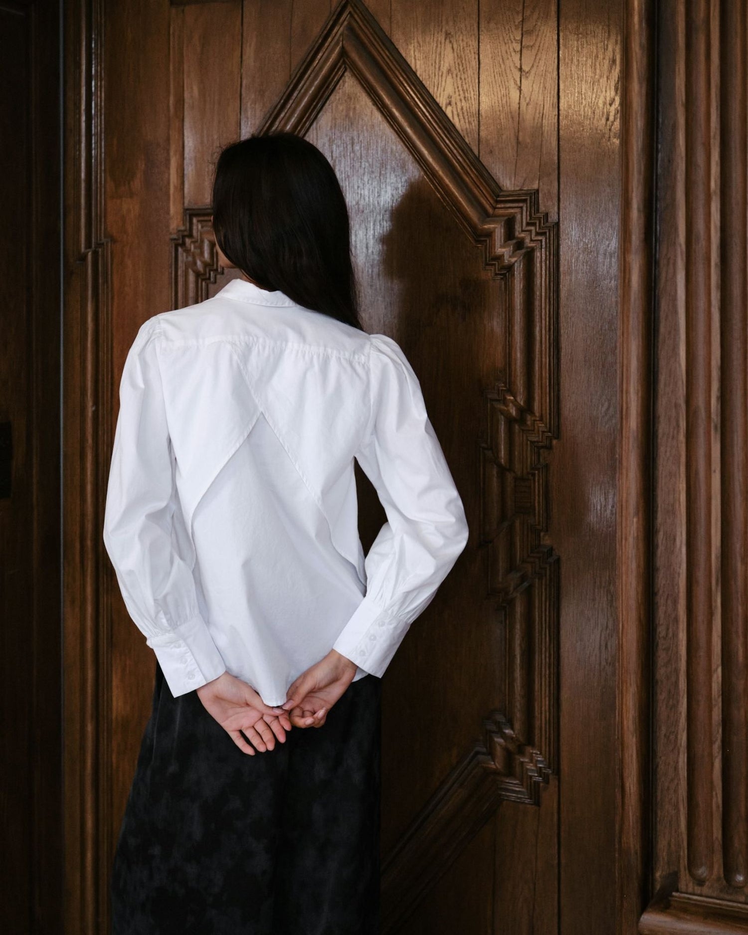 Milda C Poplin Shirt - White