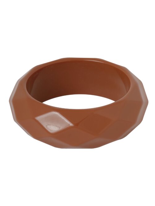 Facet Geslepen Bangle Gelakte Hars