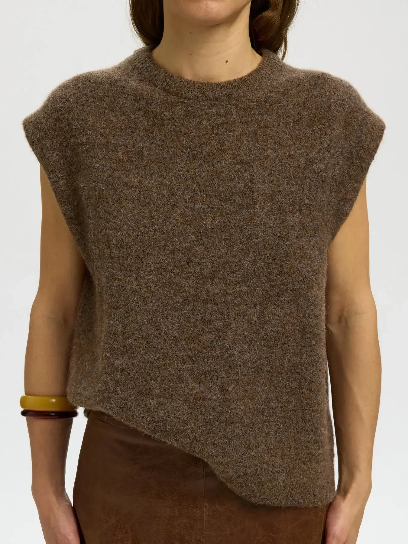 SLFlulu SL Knit Vest Noos - Dackel Mel.