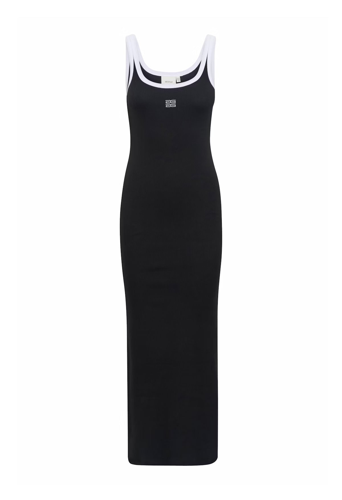 GZdrew Contrast Logo Dress - Black
