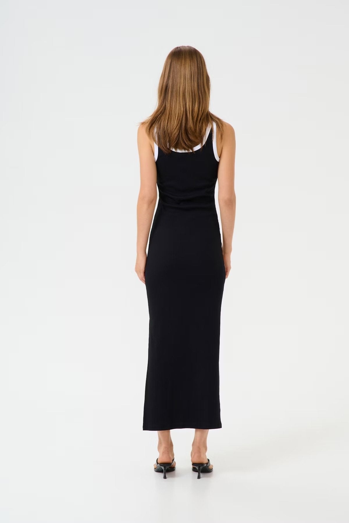 GZdrew Contrast Logo Dress - Black