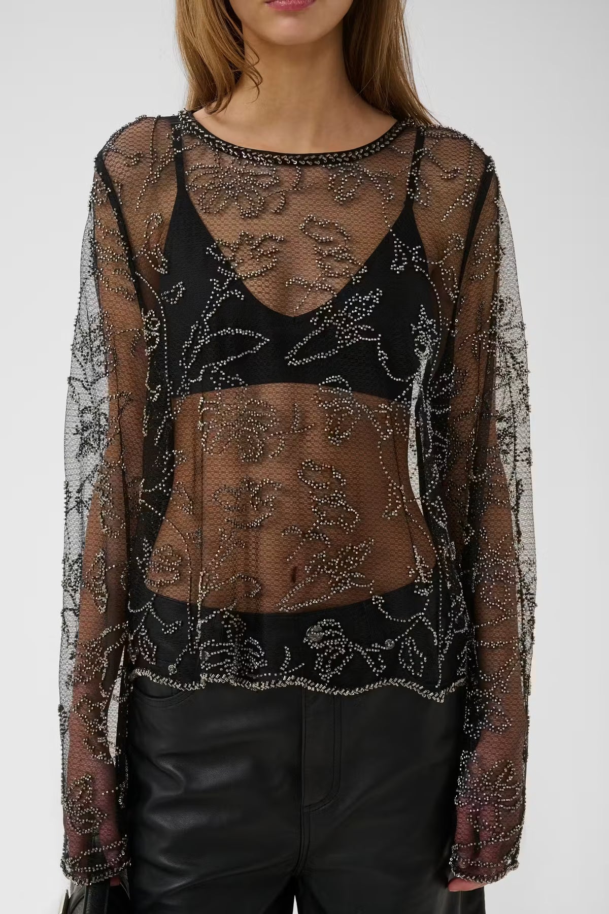 GZestrid Bluse - Dark Silver