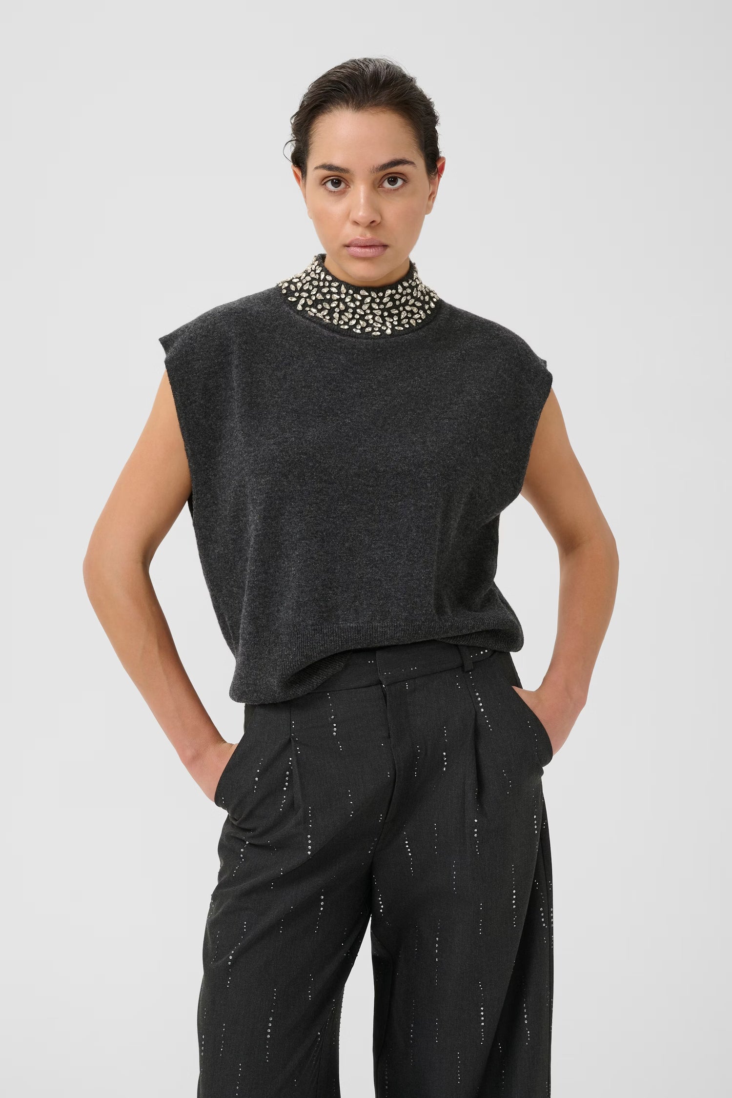 GZmanzi deco waistcoat - Deep graphite