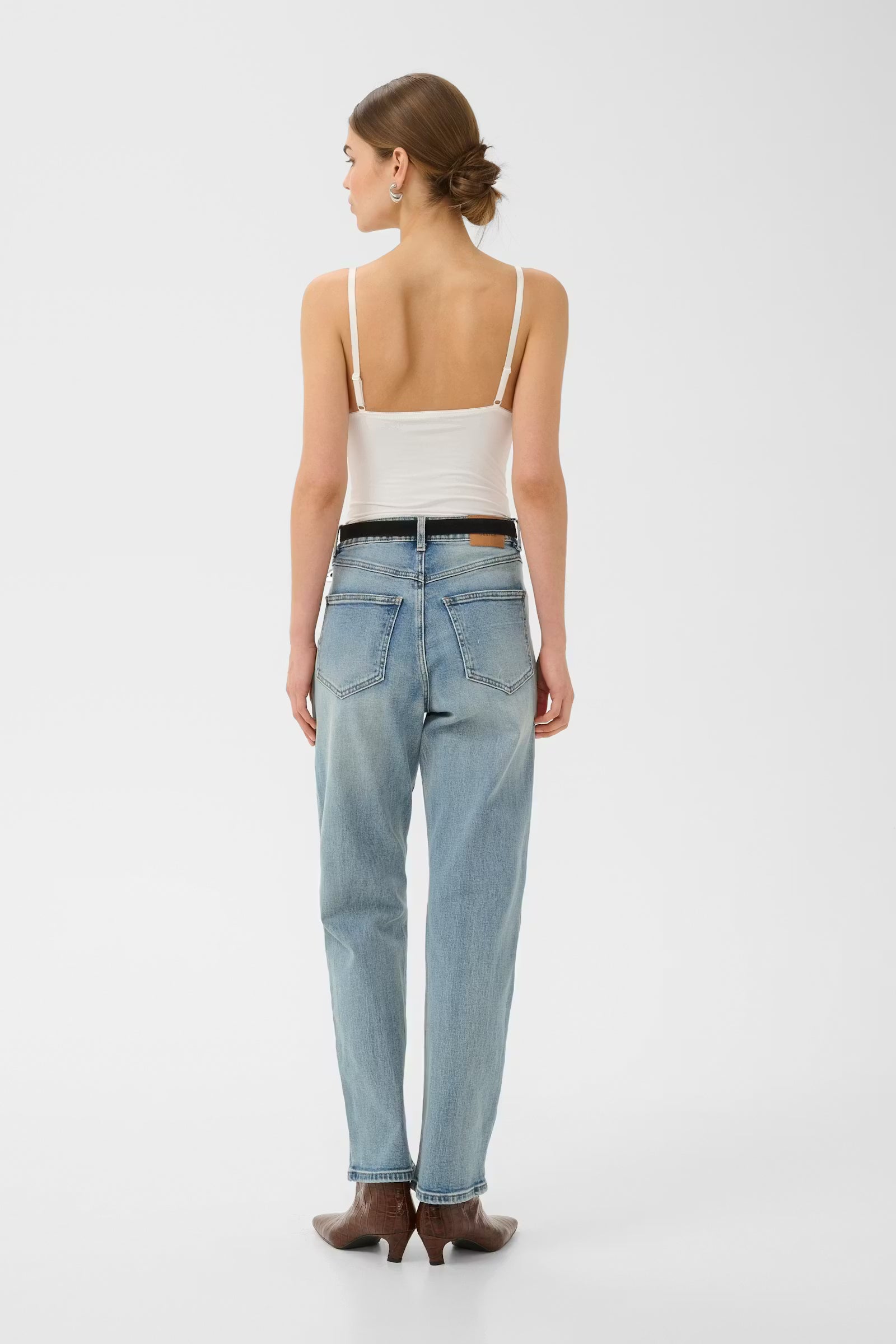 GZjade HW Straight Jeans - Washed Blue