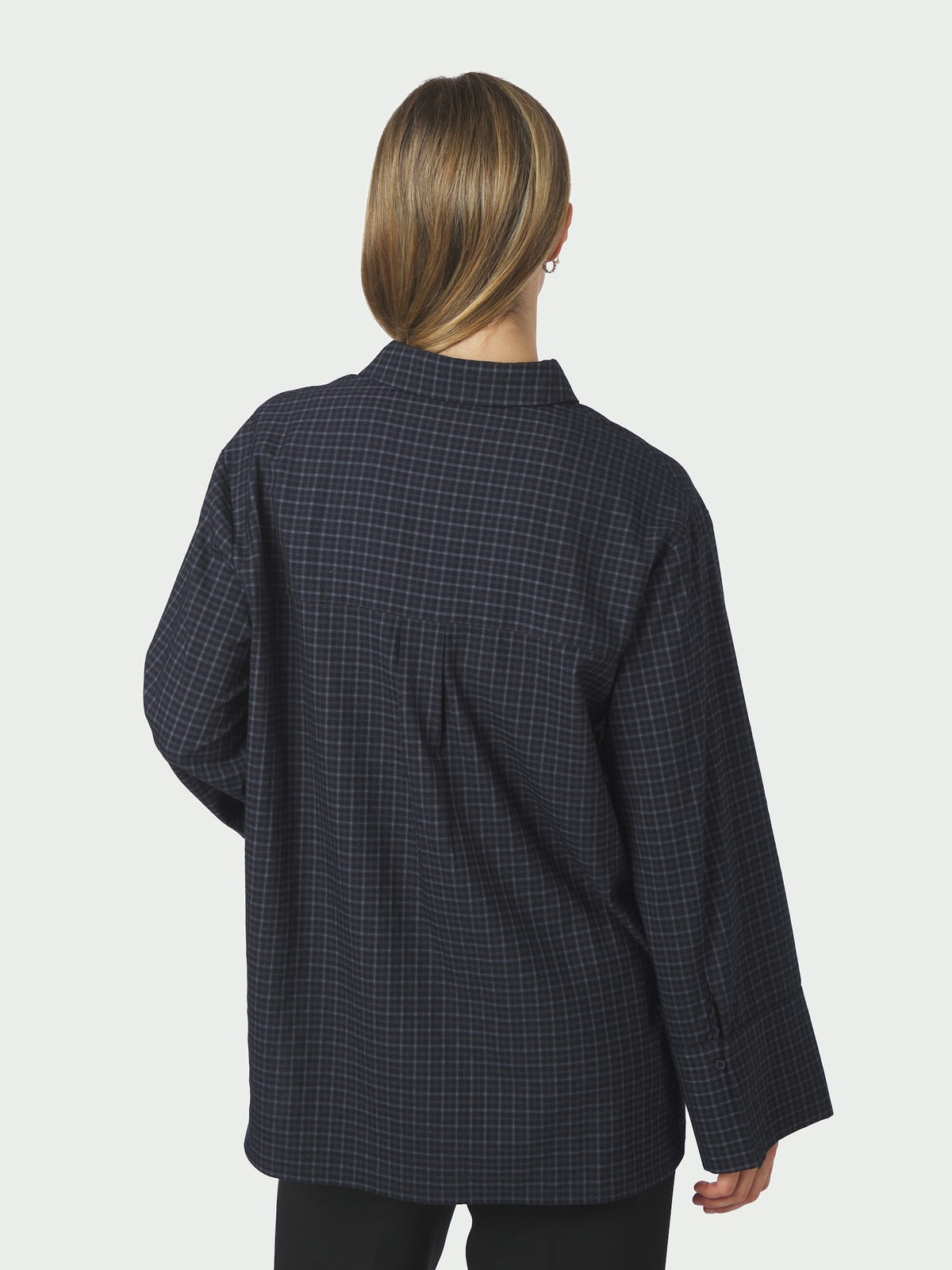 Dita Check Shirt - Dark Blue