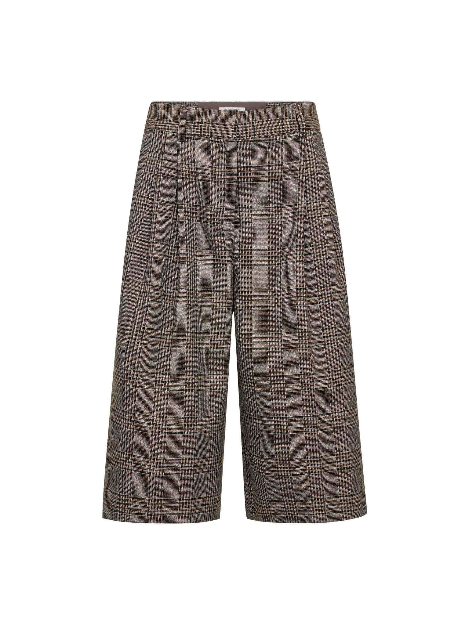 VeyaCC Check Bermuda - Brown