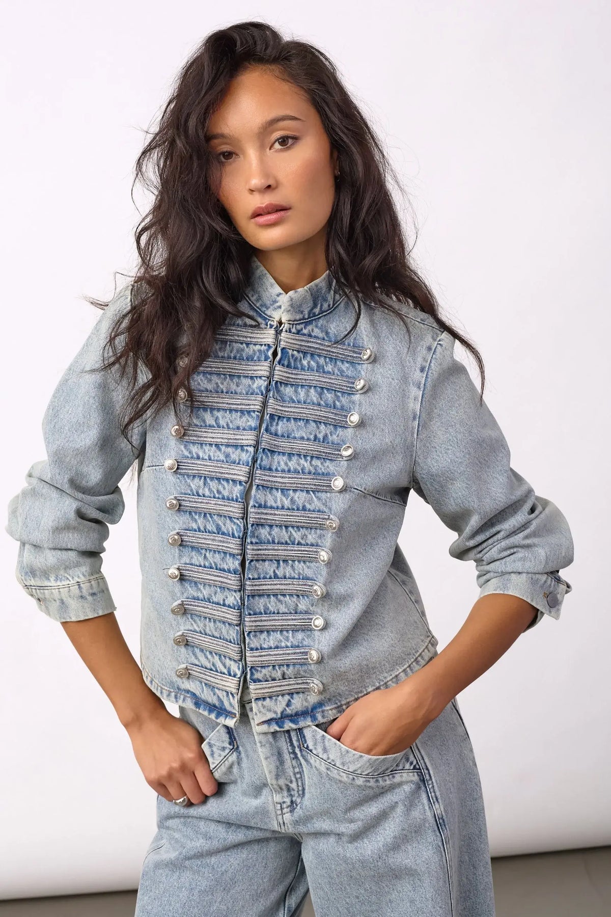 JacksonCC Officer Denim Jacket - Bleach Denim