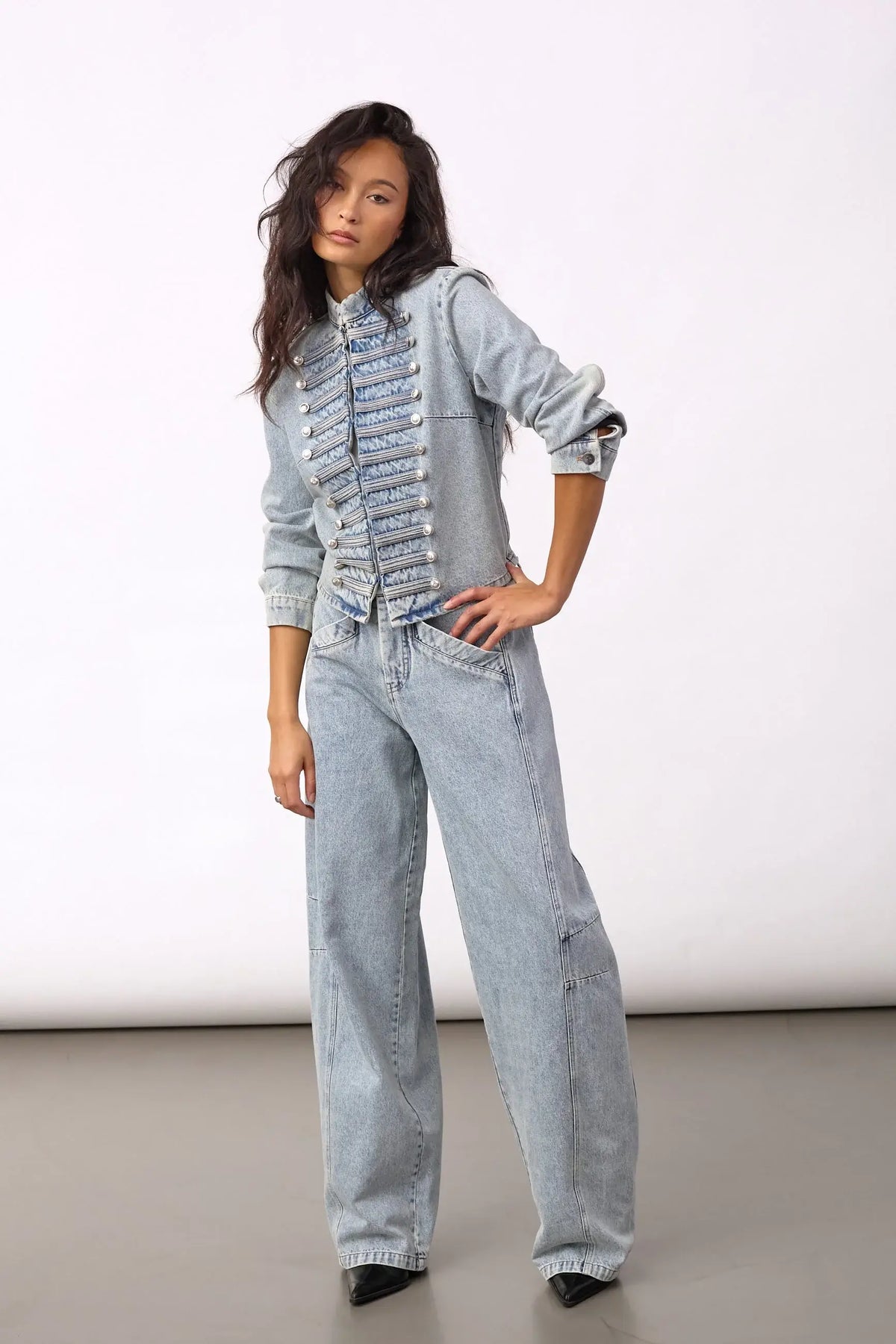 JacksonCC Officer Denim Jacket - Bleach Denim