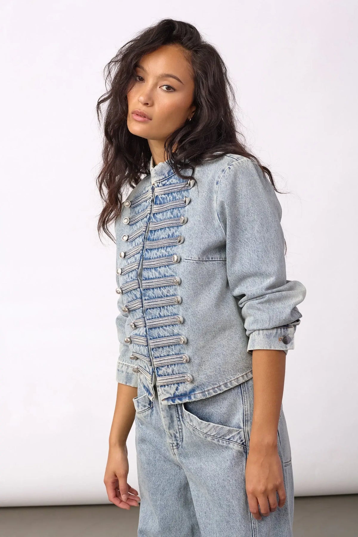 JacksonCC Officer Denim Jacket - Bleach Denim