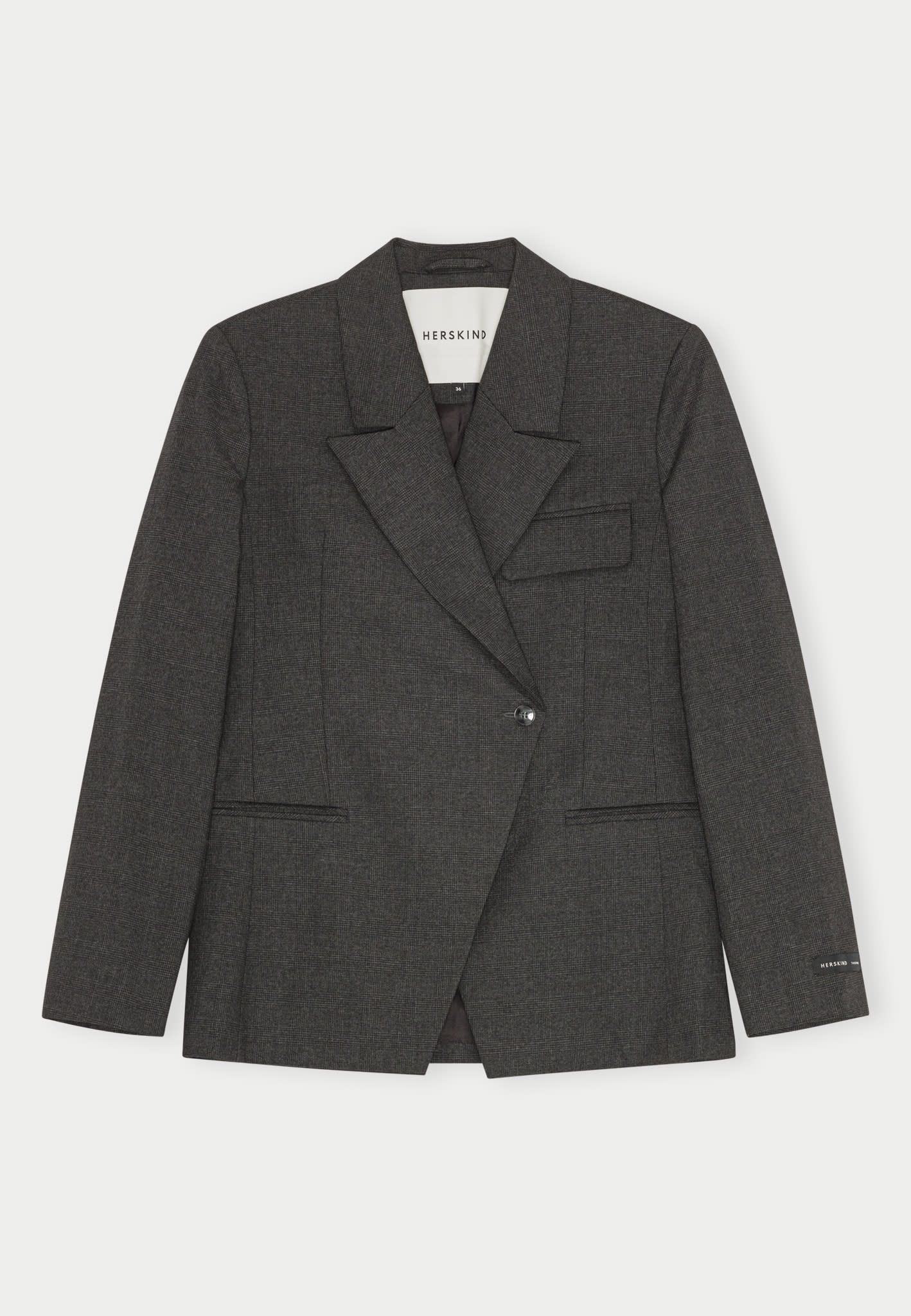Oprah Regular Blazer - Checks Grey
