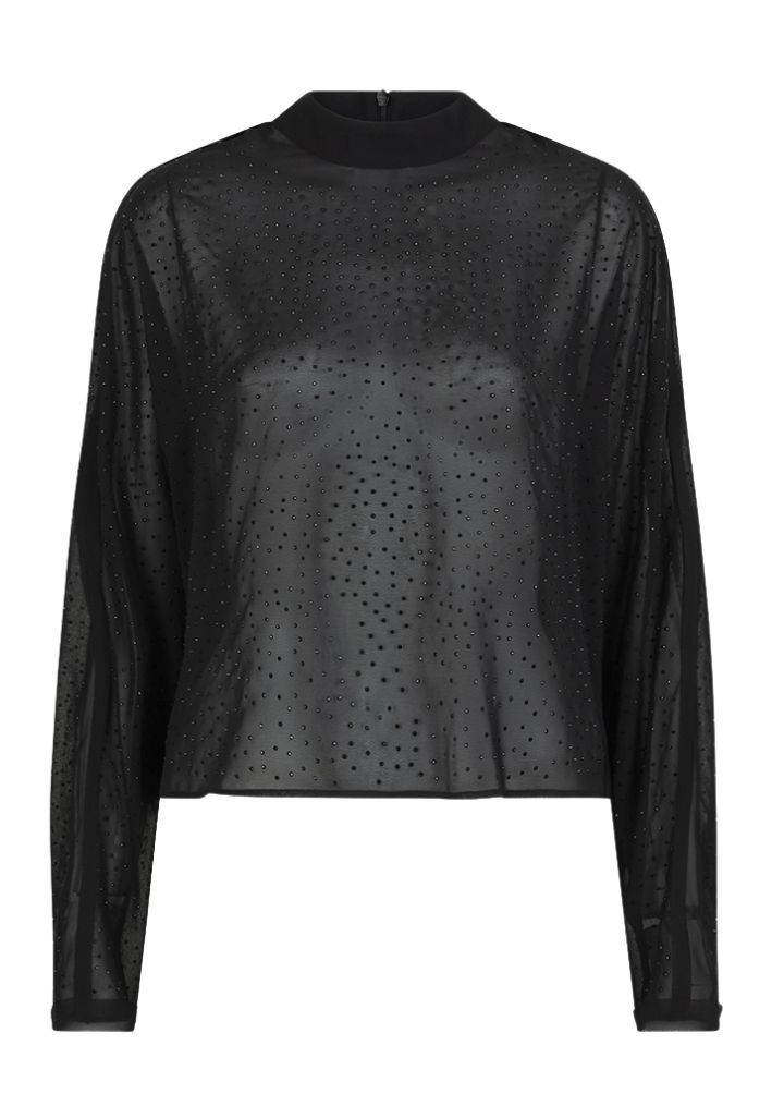 Biacco Rhinestone Top - Raven