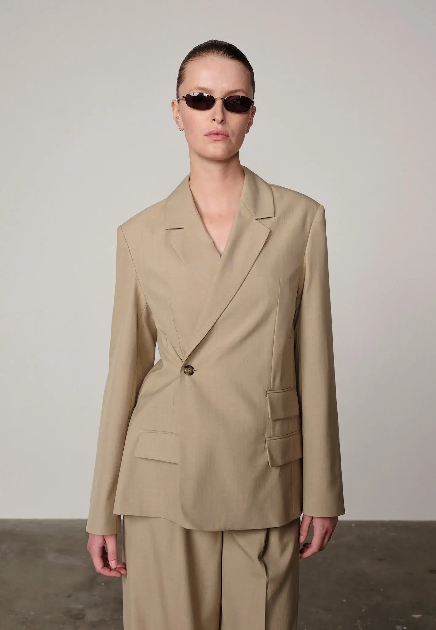 Amalfi Regular Blazer - Sand