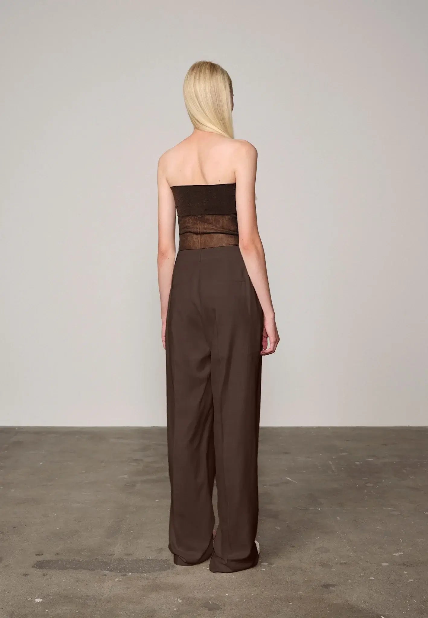 Alina Midt Waist Pants - Java Brown