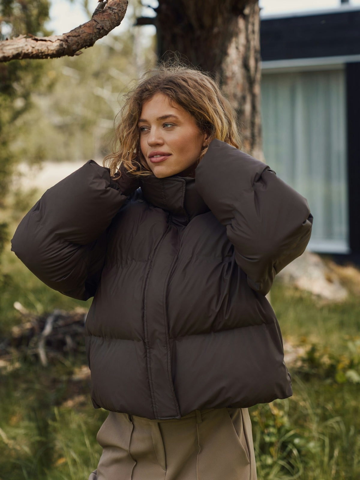 Rhea C Puffer Jacket - Dark Brown