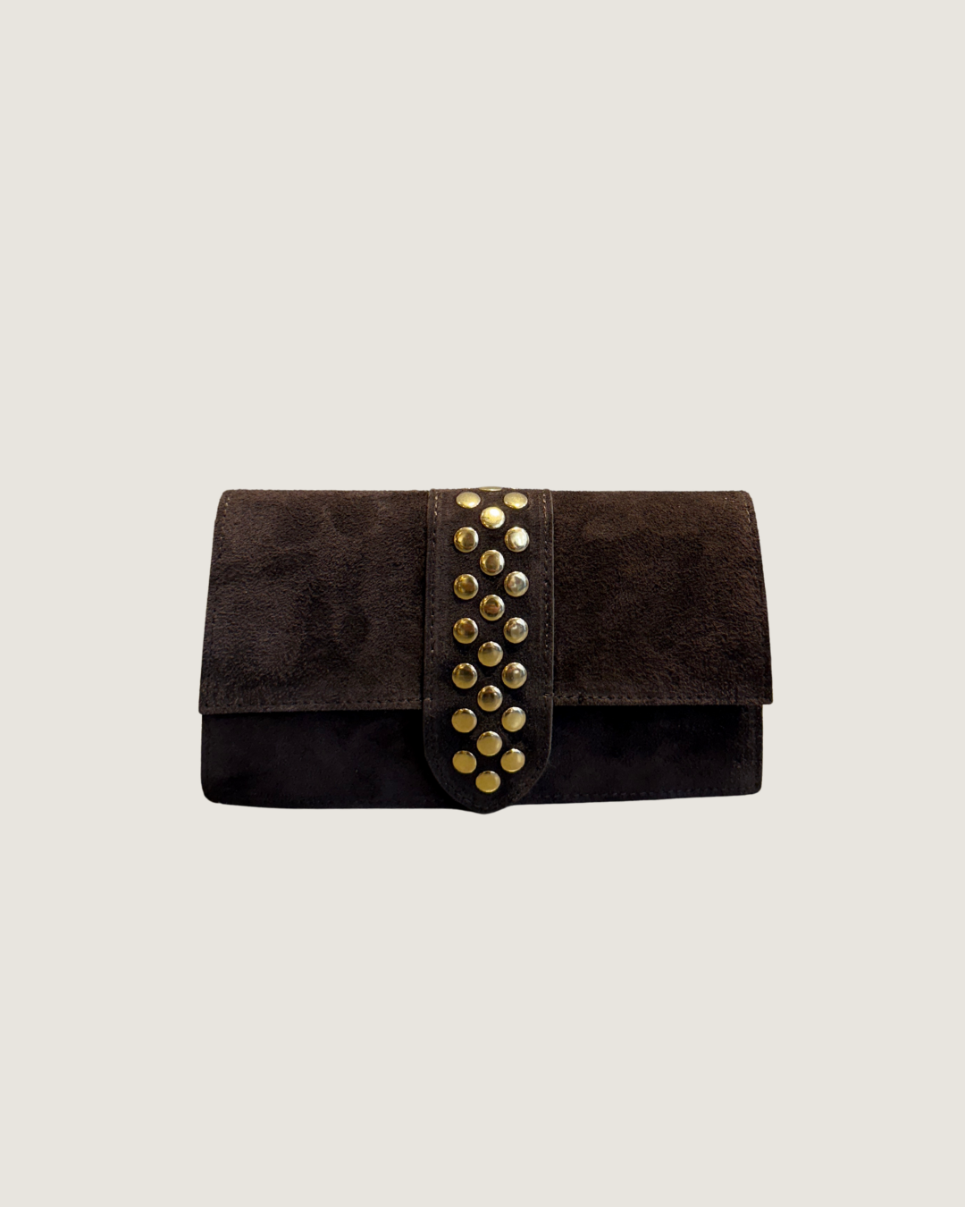 Clutch met studs - Brown