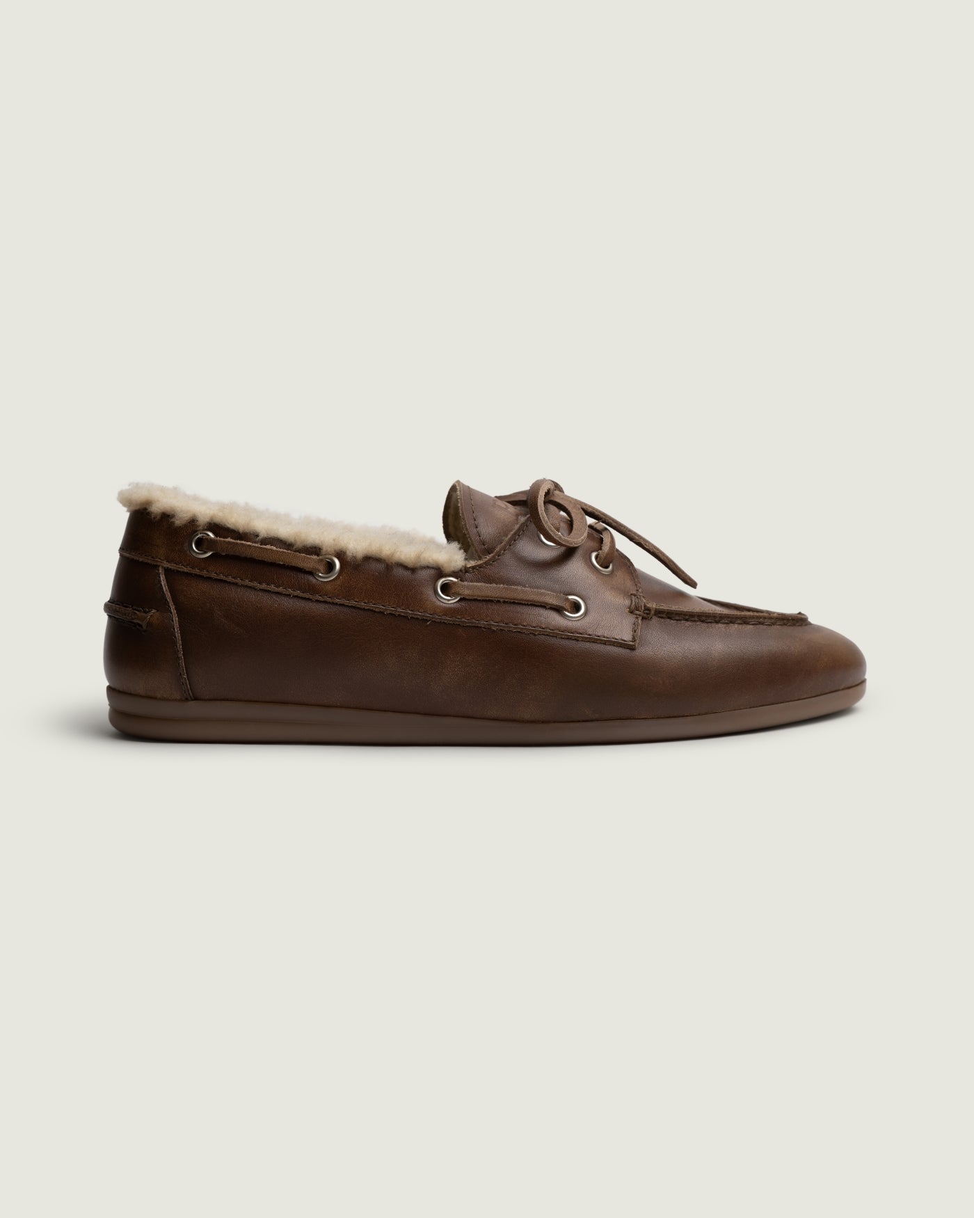 Boat Loafer Brushed - Coffee
