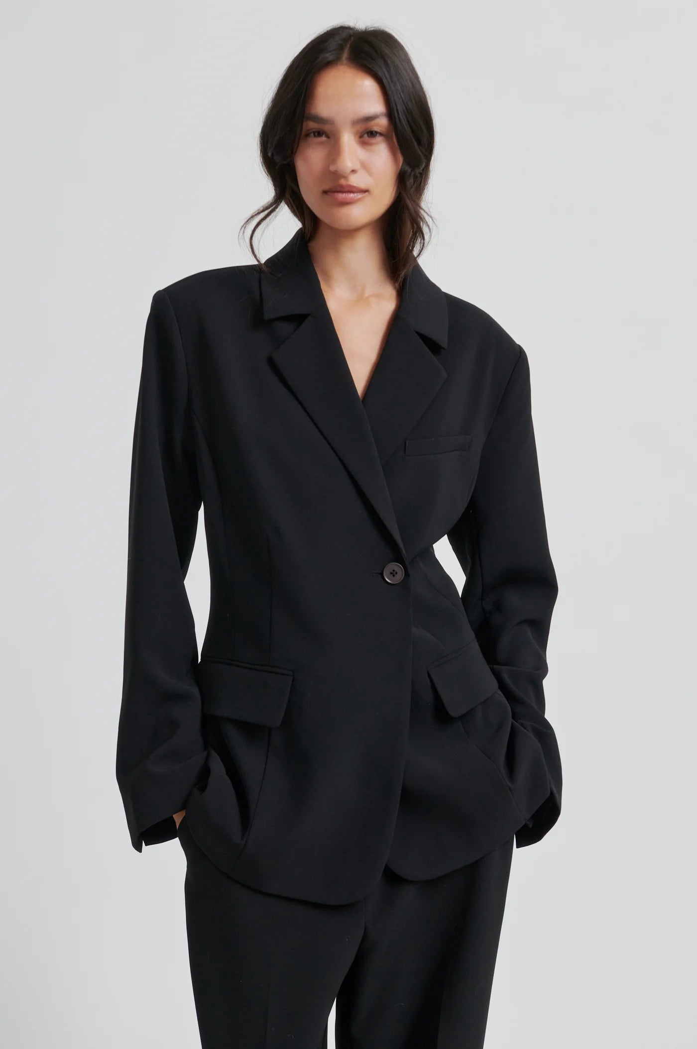 Fique fitted blazer - Black